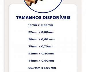 tubo de cobre 22mm classe e tubo de cobre 22mm classe e